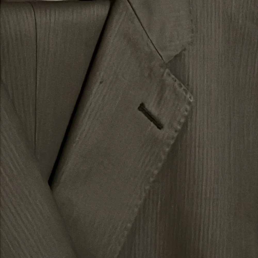 Joseph & Feiss Gold Label Olive Pinstripe 2 piece suit. 60L - Picture 3 of 14